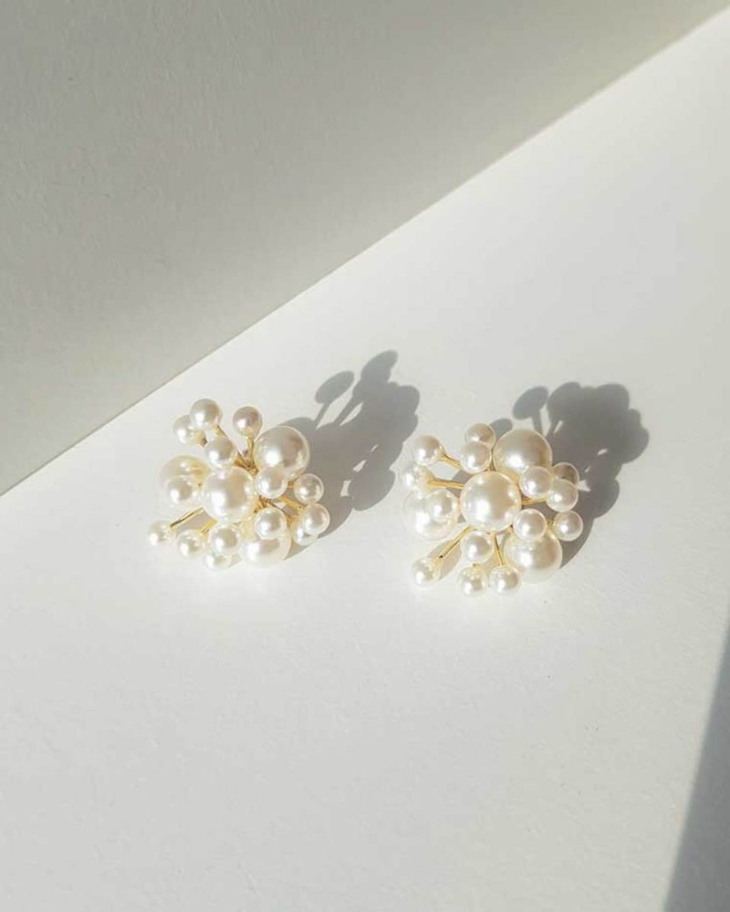 Two-Stone Drop Earrings